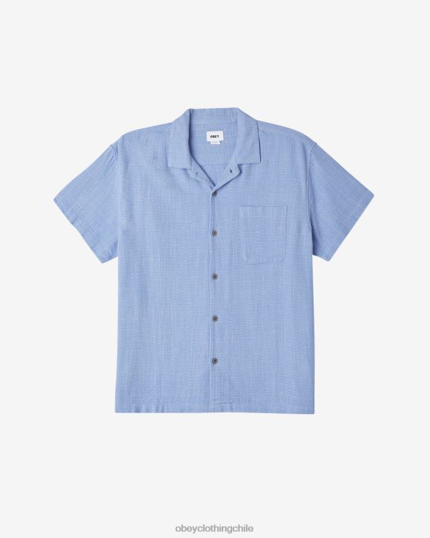 ropa 40VX138 hombres camisa de plumas OBEY hortensia