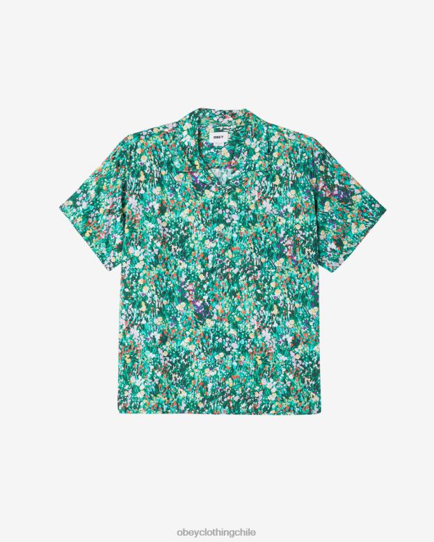 ropa 40VX147 hombres la camisa del jardin OBEY calle múltiple