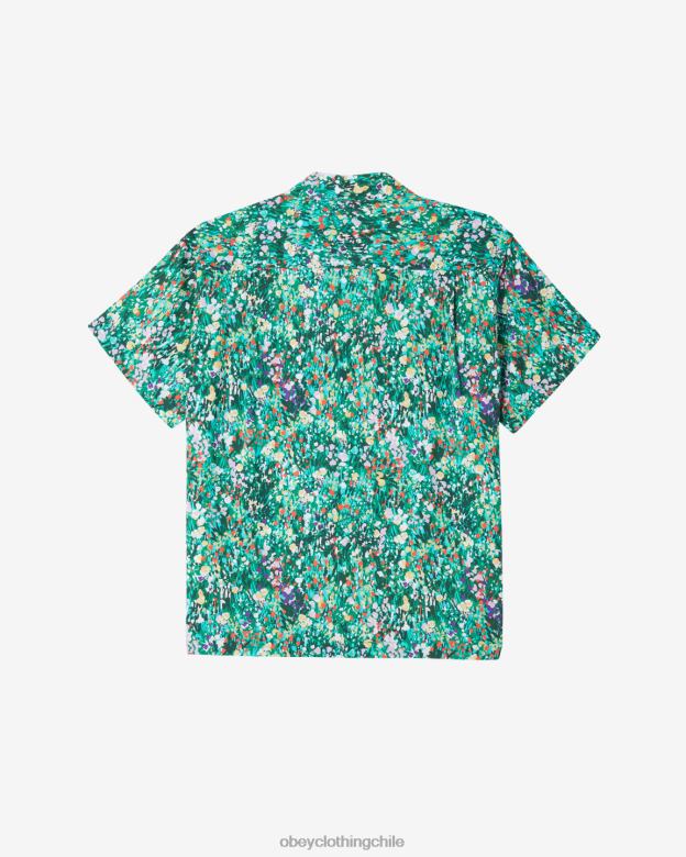 ropa 40VX147 hombres la camisa del jardin OBEY calle múltiple