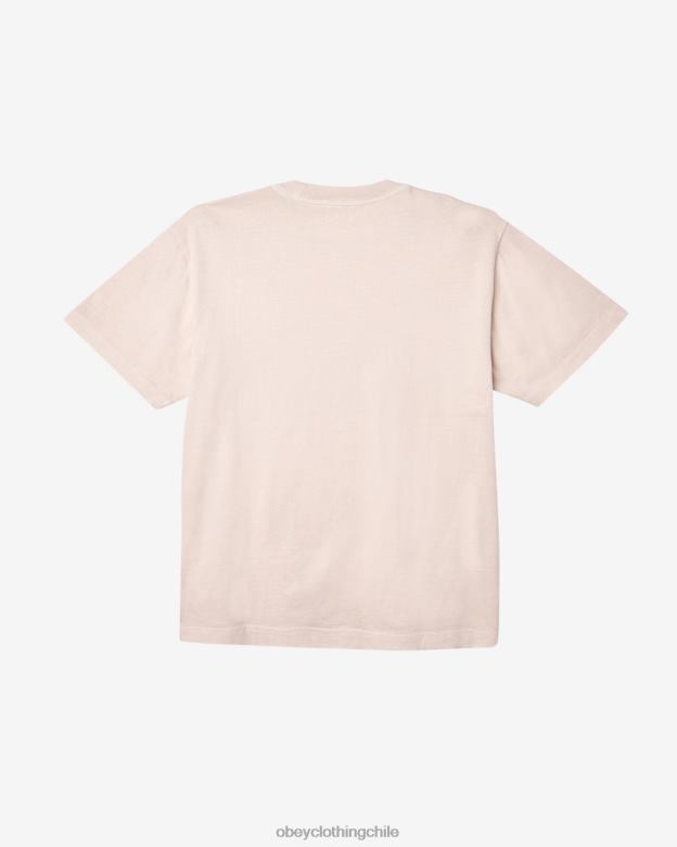 ropa 40VX102 hombres camiseta con pigmentos en minúsculas OBEY arcilla pigmentada