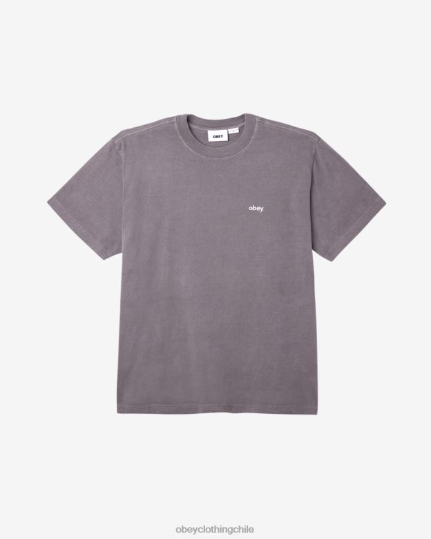 ropa 40VX103 hombres camiseta con pigmentos en minúsculas OBEY pigmento negro digital