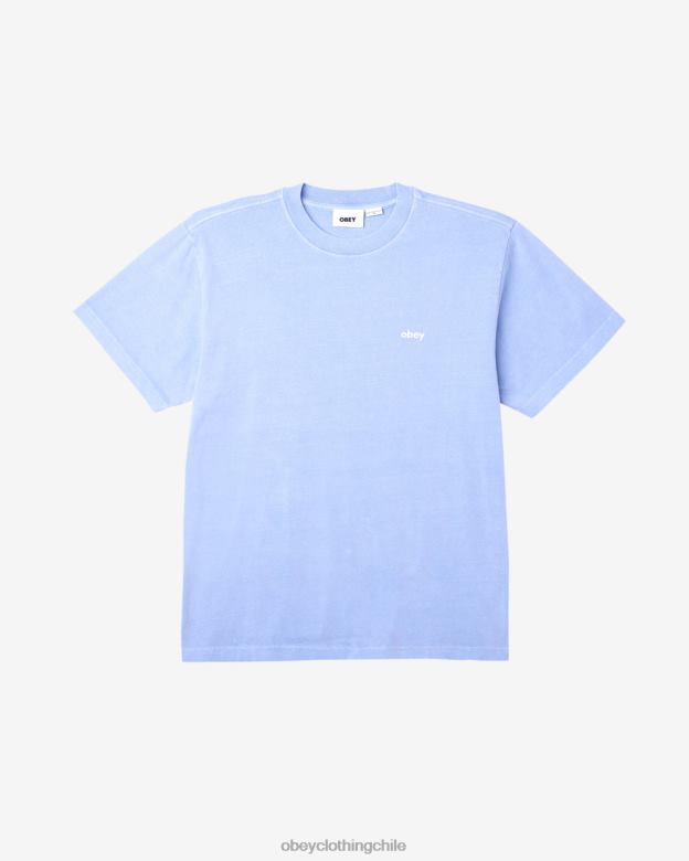 ropa 40VX104 hombres camiseta con pigmentos en minúsculas OBEY hortensia pigmento