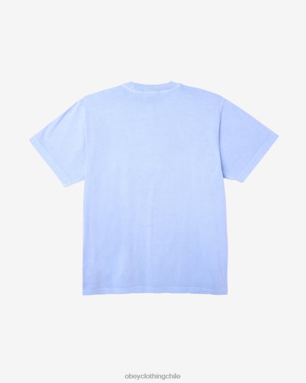 ropa 40VX104 hombres camiseta con pigmentos en minúsculas OBEY hortensia pigmento