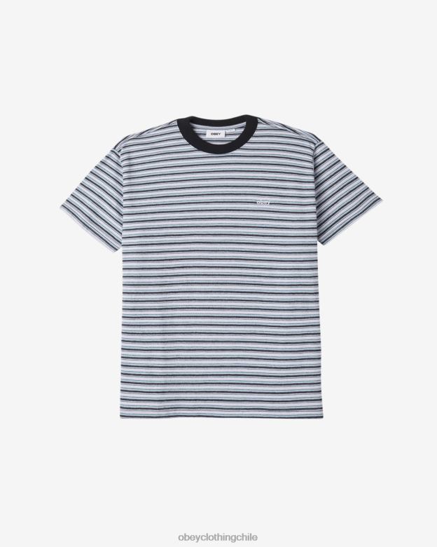 ropa 40VX109 hombres camiseta del pez gordo adams OBEY negro múltiple