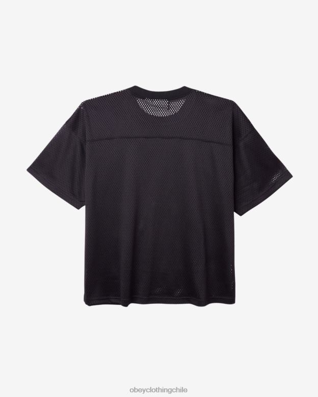 ropa 40VX112 hombres jersey de malla bigwig vero OBEY negro