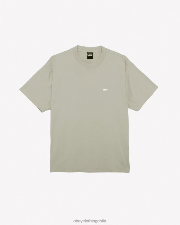 ropa 40VX286 hombres camiseta pesada negrita iii OBEY Gris plateado