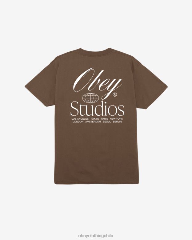 ropa 40VX295 hombres camiseta clásica de estudios en todo el mundo OBEY limo