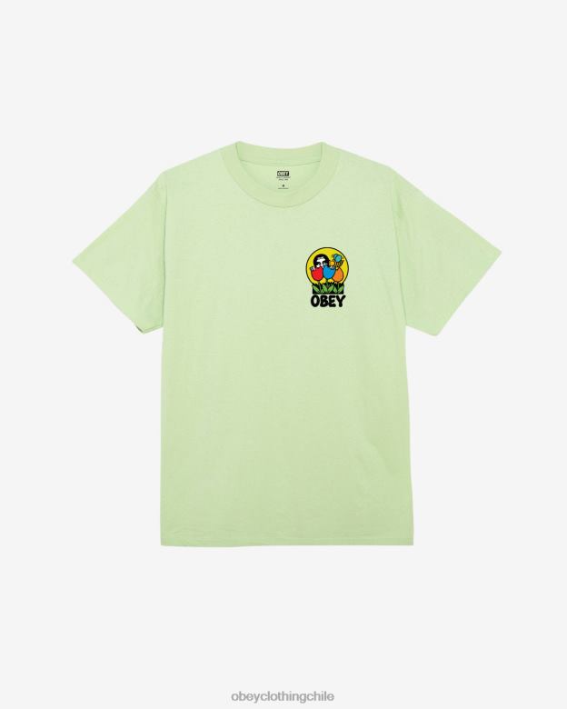 ropa 40VX297 hombres estaba aquí camiseta clásica OBEY pepino