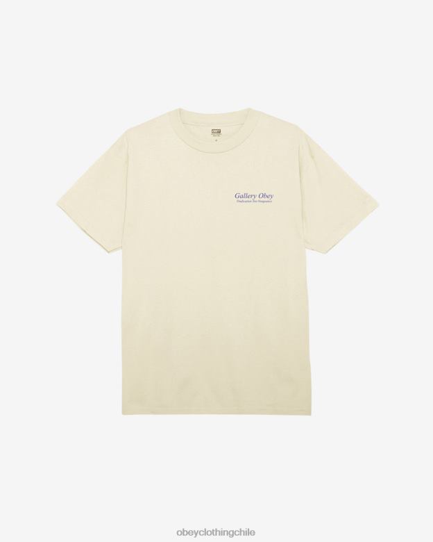 ropa 40VX310 hombres camiseta clásica galería OBEY crema