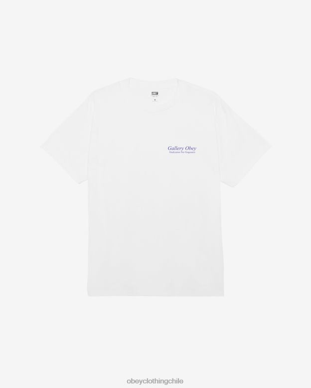 ropa 40VX311 hombres camiseta clásica galería OBEY blanco