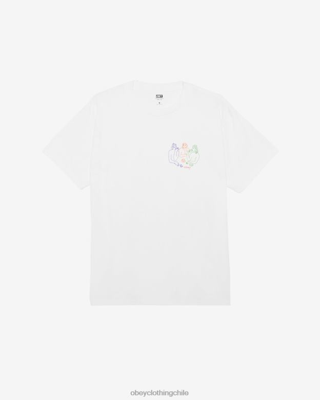 ropa 40VX317 hombres taza de camiseta clásica de té OBEY blanco