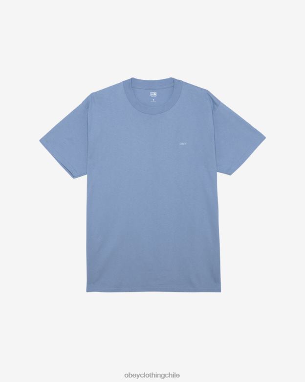 ropa 40VX325 hombres camiseta clásica con icono rasgado OBEY violeta digital