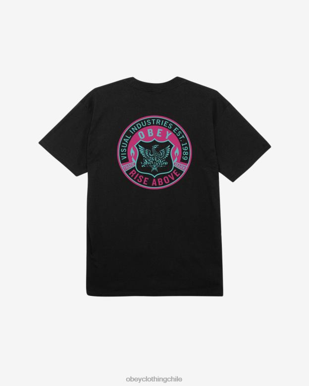 ropa 40VX333 hombres camiseta clasica fénix OBEY negro