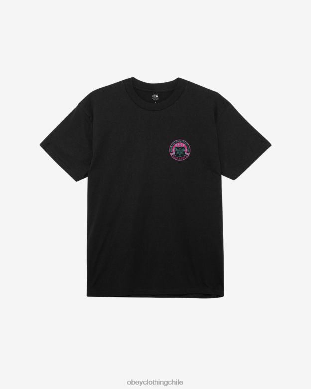 ropa 40VX333 hombres camiseta clasica fénix OBEY negro