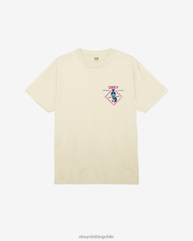 ropa 40VX336 hombres camiseta clásica espiritualmente rica OBEY crema
