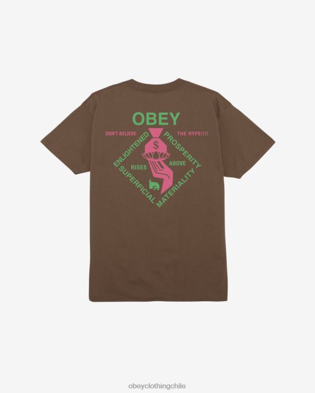 ropa 40VX337 hombres camiseta clásica espiritualmente rica OBEY limo
