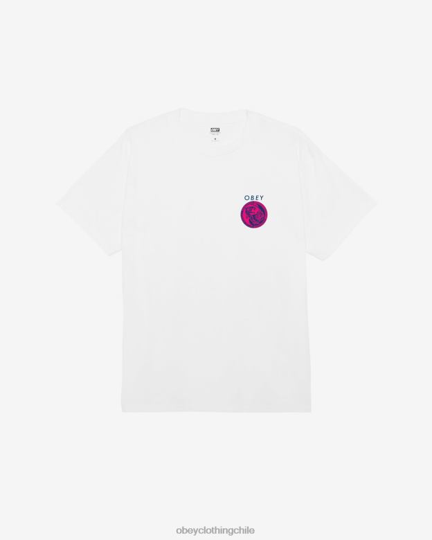 ropa 40VX339 hombres camiseta clásica panteras yin yang OBEY blanco