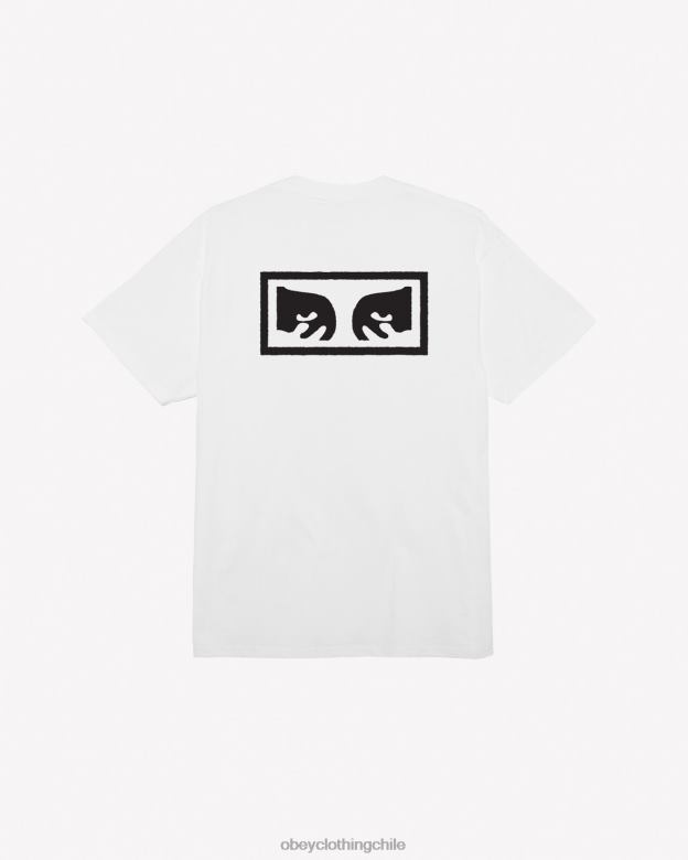 ropa 40VX346 hombres camiseta clásica ojos iii OBEY blanco