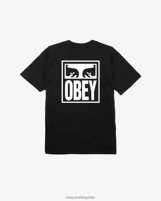 ropa 40VX347 hombres camiseta clásica ojos icono ii OBEY negro