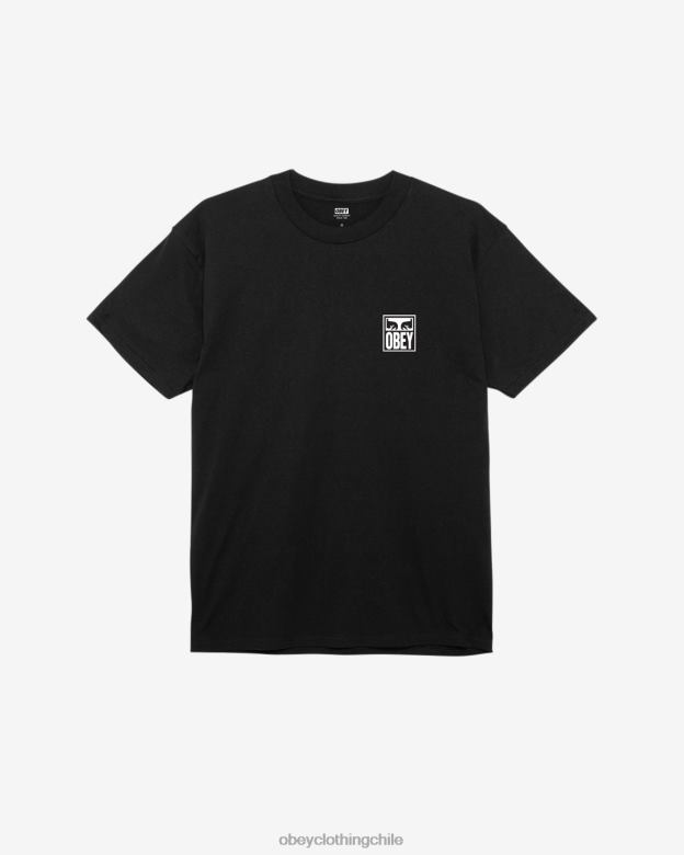 ropa 40VX347 hombres camiseta clásica ojos icono ii OBEY negro