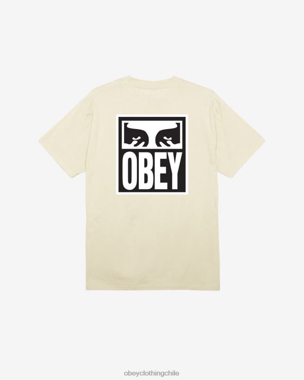 ropa 40VX348 hombres camiseta clásica ojos icono ii OBEY crema