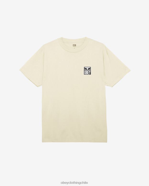ropa 40VX348 hombres camiseta clásica ojos icono ii OBEY crema