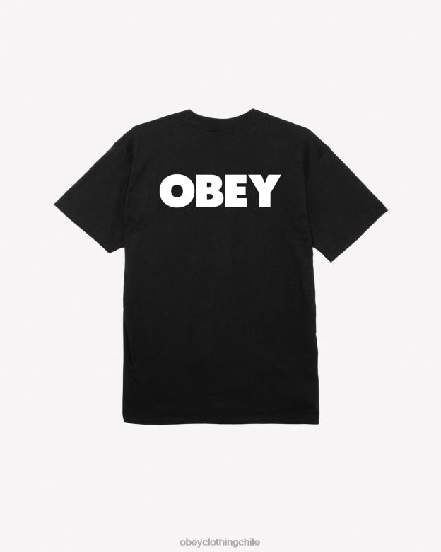 ropa 40VX351 hombres camiseta clásica negrita ii OBEY negro