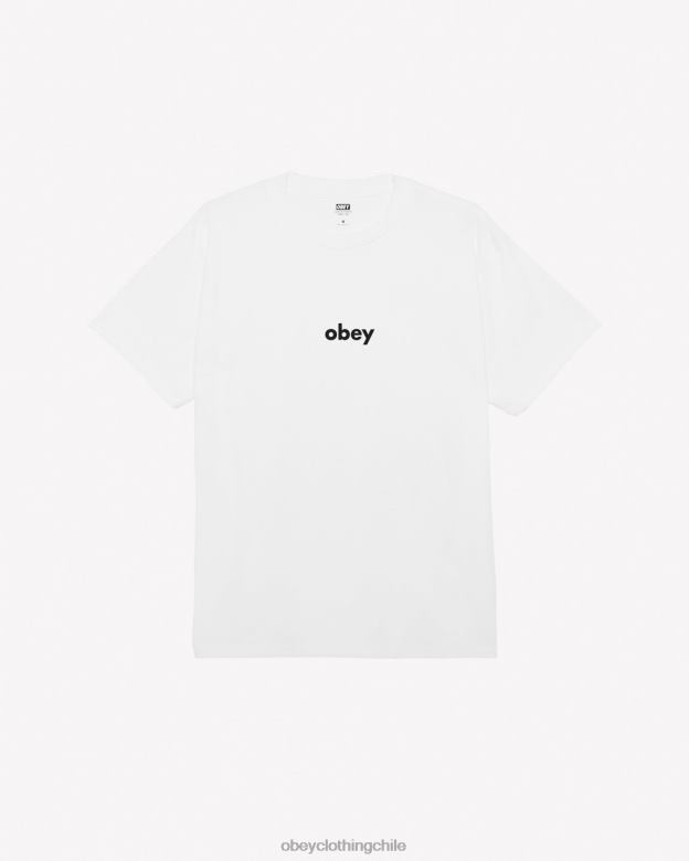 ropa 40VX357 hombres camiseta clásica minúscula ii OBEY blanco