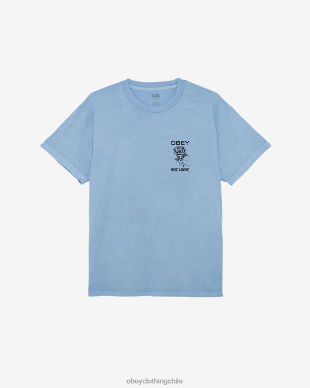 ropa 40VX365 hombres Camiseta con pigmento rosa Rise Above. OBEY hortensia pigmento