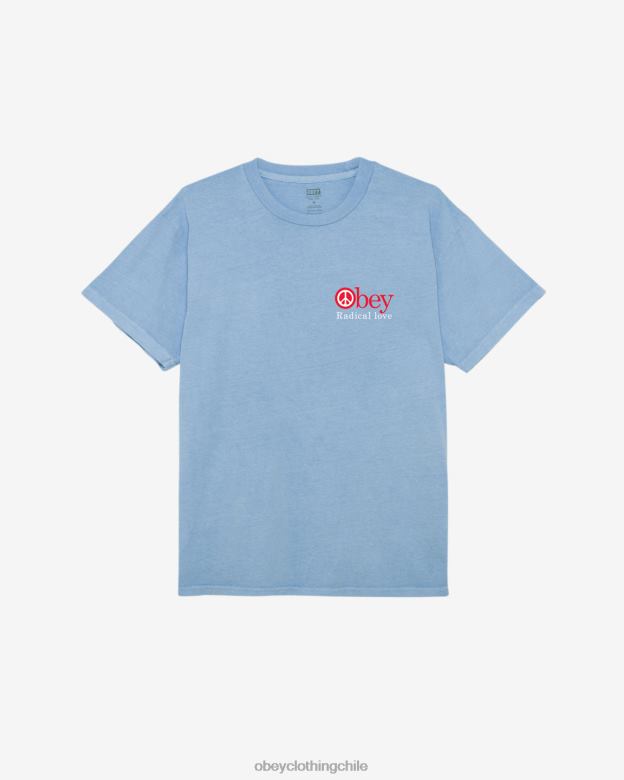 ropa 40VX367 hombres camiseta de pigmento de amor radical OBEY hortensia pigmento
