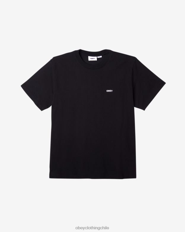 ropa 40VX97 hombres est. trabaja camiseta atrevida OBEY negro