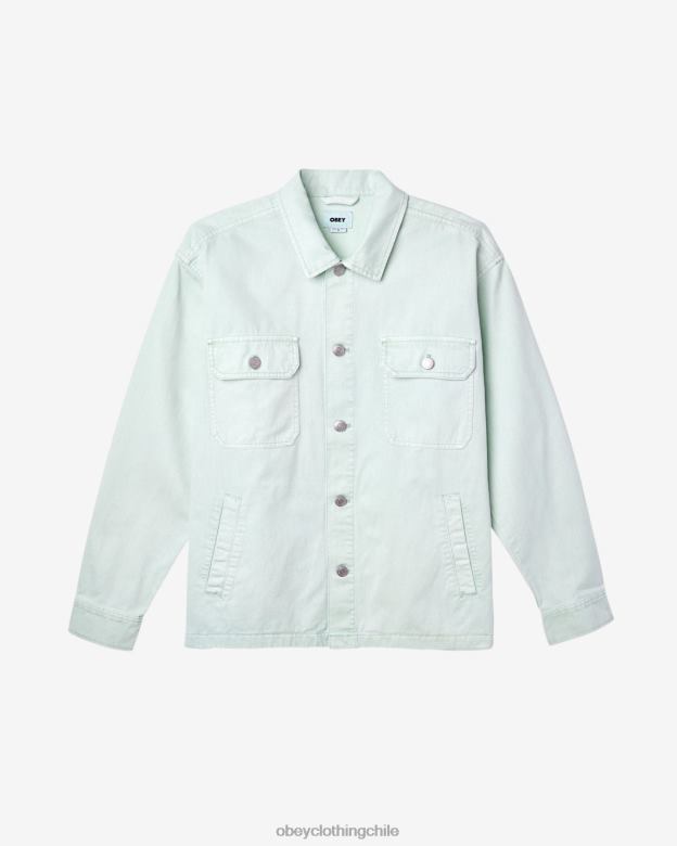 ropa 40VX240 hombres chaqueta de camisa de división OBEY spray de surf de pigmento