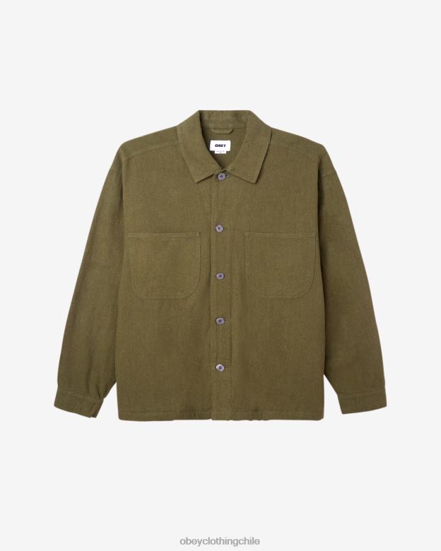 ropa 40VX242 hombres chaqueta camisera utilitaria antonio OBEY ejército de reconocimiento