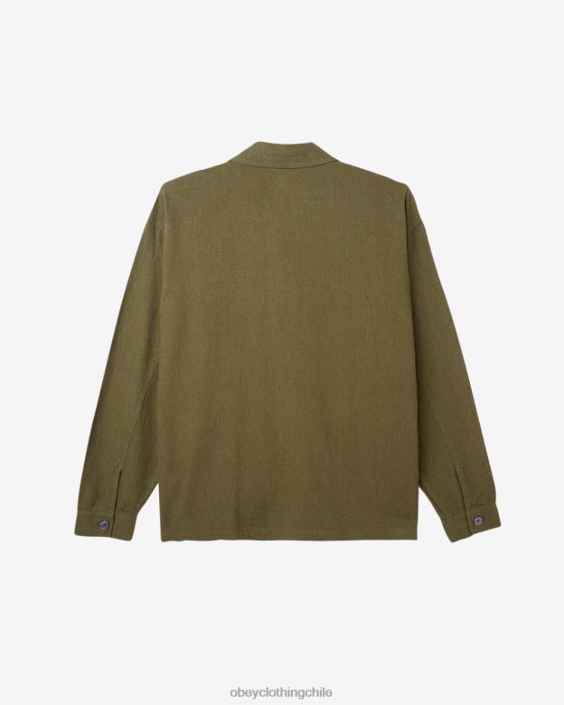 ropa 40VX242 hombres chaqueta camisera utilitaria antonio OBEY ejército de reconocimiento