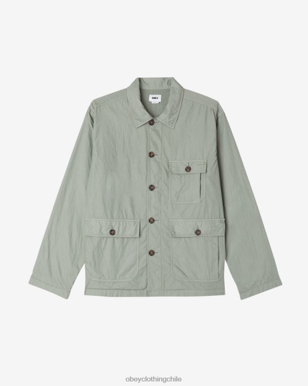 ropa 40VX249 hombres chaqueta utilitaria austin OBEY corona de laurel