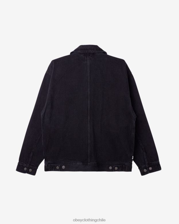 ropa 40VX250 hombres chaqueta Easton OBEY negro descolorido