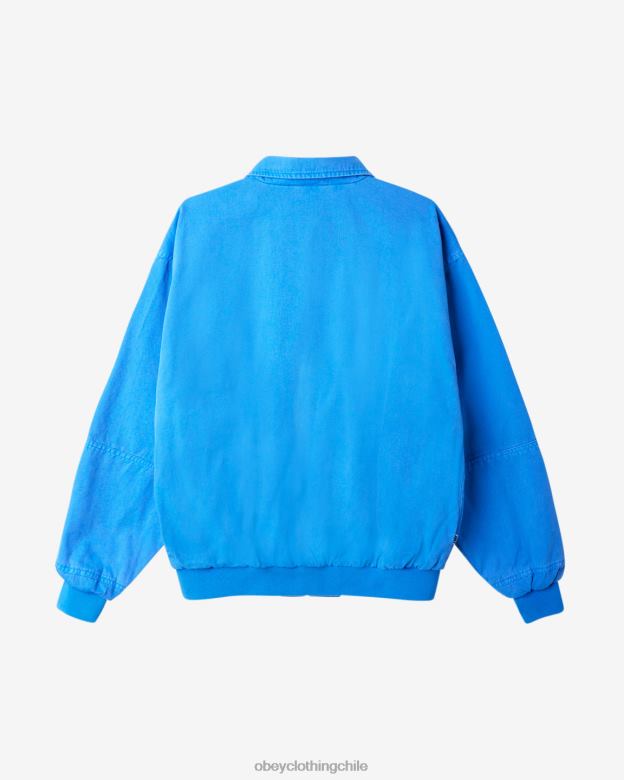 ropa 40VX252 hombres bombardero de montreal OBEY azul francés