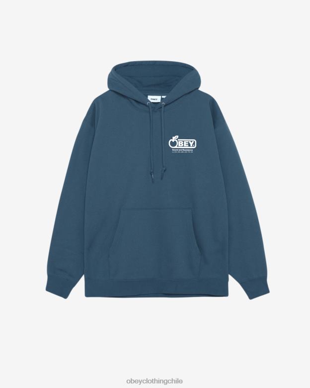 ropa 40VX155 hombres jersey pesado sonido y resistencia OBEY corona azul