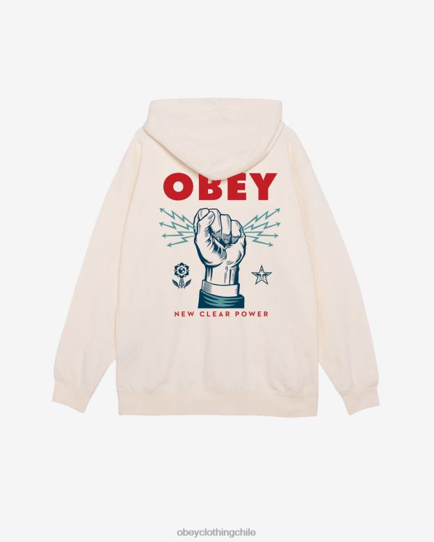 ropa 40VX158 hombres nuevo jersey claro de peso pesado OBEY sin blanquear