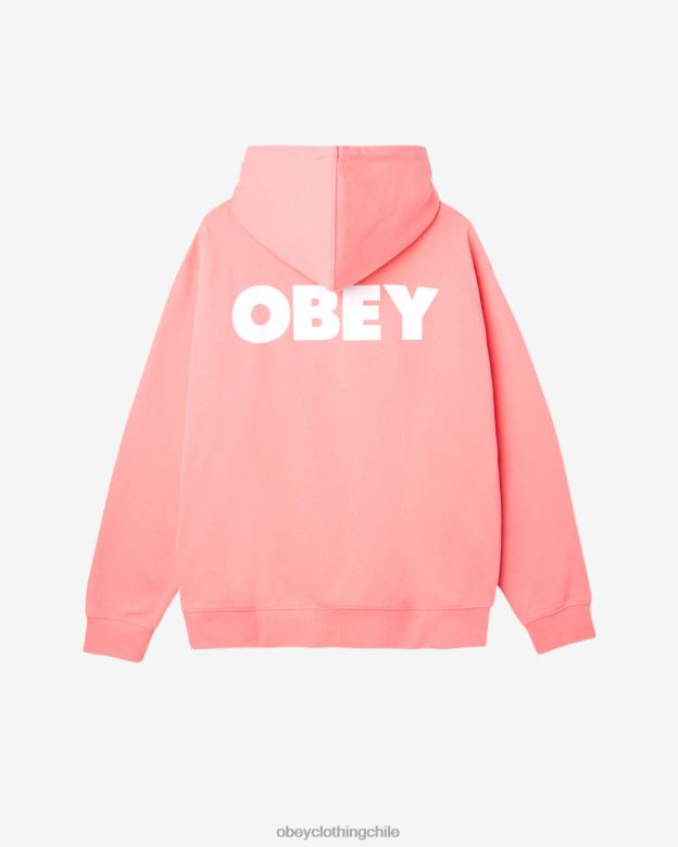 ropa 40VX166 hombres jersey grueso y atrevido OBEY Rosa de la cáscara