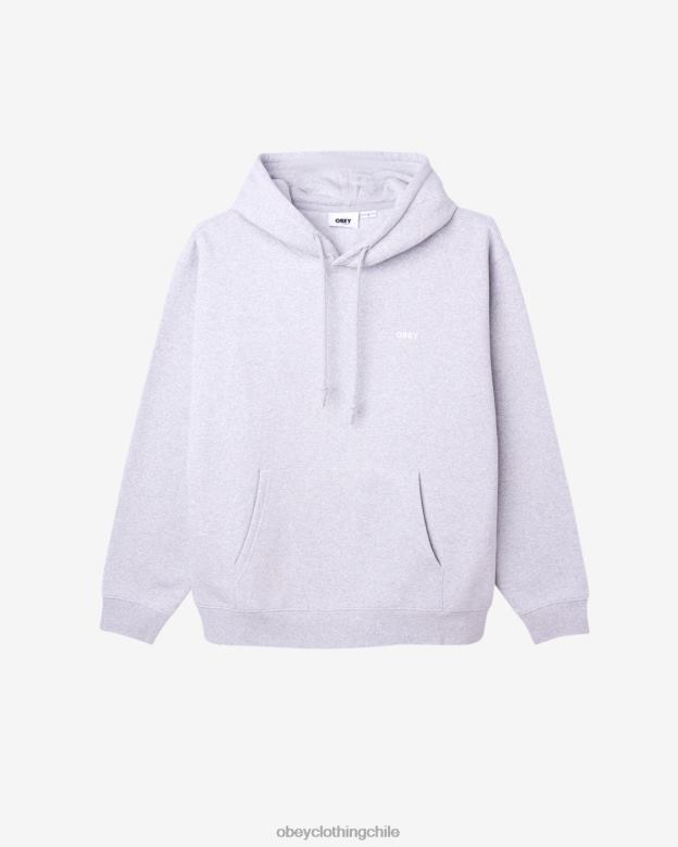 ropa 40VX172 hombres est. funciona en negrita sudadera con capucha OBEY gris ceniza