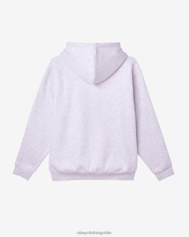 ropa 40VX174 hombres est. trabaja ojos sudadera con capucha OBEY gris ceniza