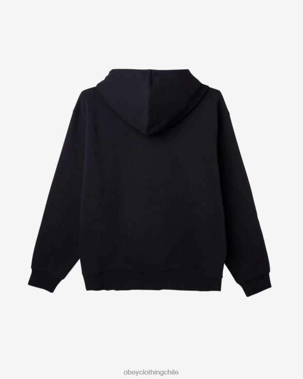 ropa 40VX175 hombres est. trabaja ojos sudadera con capucha OBEY negro