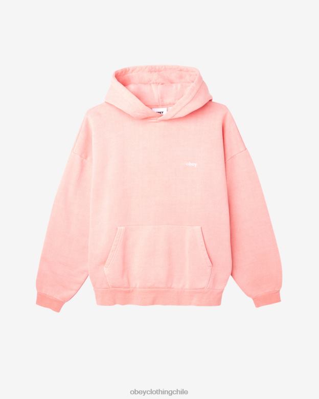 ropa 40VX180 hombres jersey con pigmento en minúsculas OBEY pigmento concha rosa