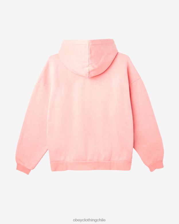 ropa 40VX180 hombres jersey con pigmento en minúsculas OBEY pigmento concha rosa