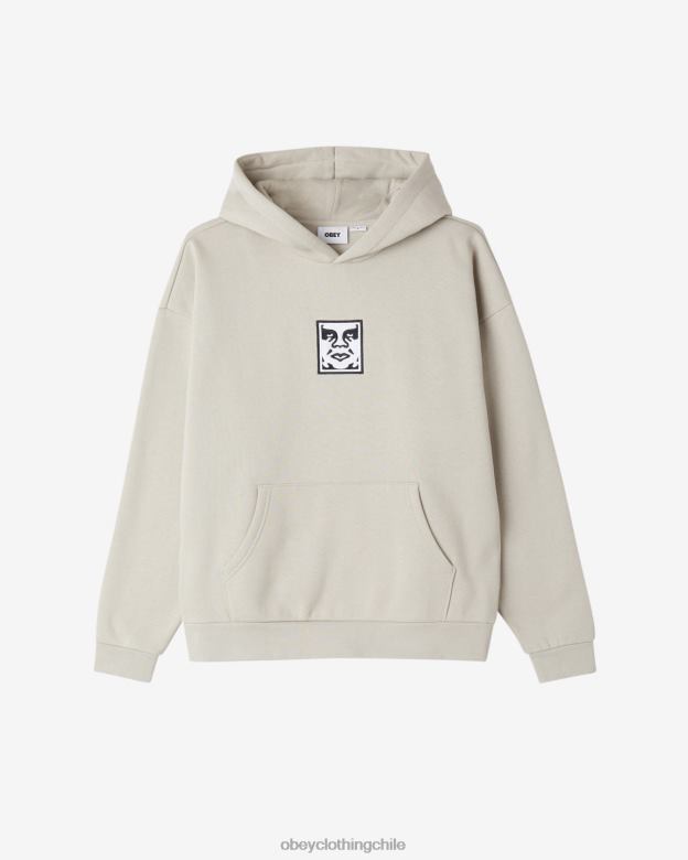 ropa 40VX183 hombres jersey icon extraheavy ii OBEY Gris plateado
