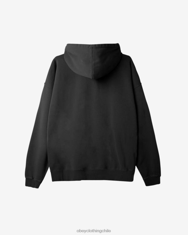 ropa 40VX195 hombres jersey extrapesado pigment collegiate OBEY pigmento negro pirata