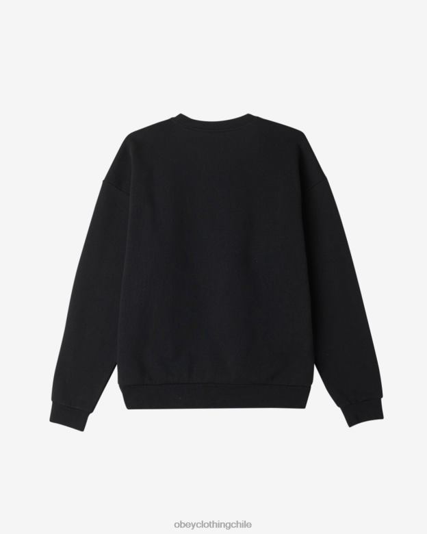 ropa 40VX224 hombres sudadera icon extraheavy ii OBEY negro