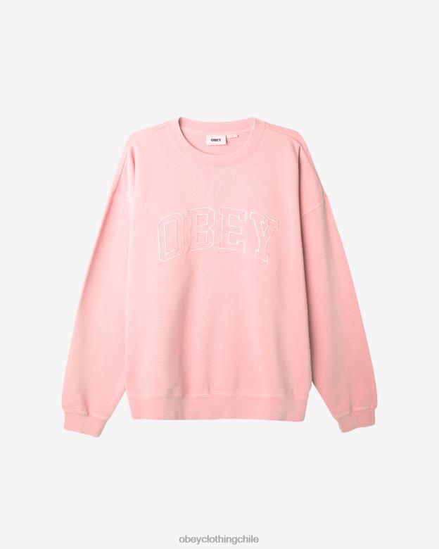 ropa 40VX231 hombres pigment collegiate cuello redondo extrapesado OBEY pigmento concha rosa