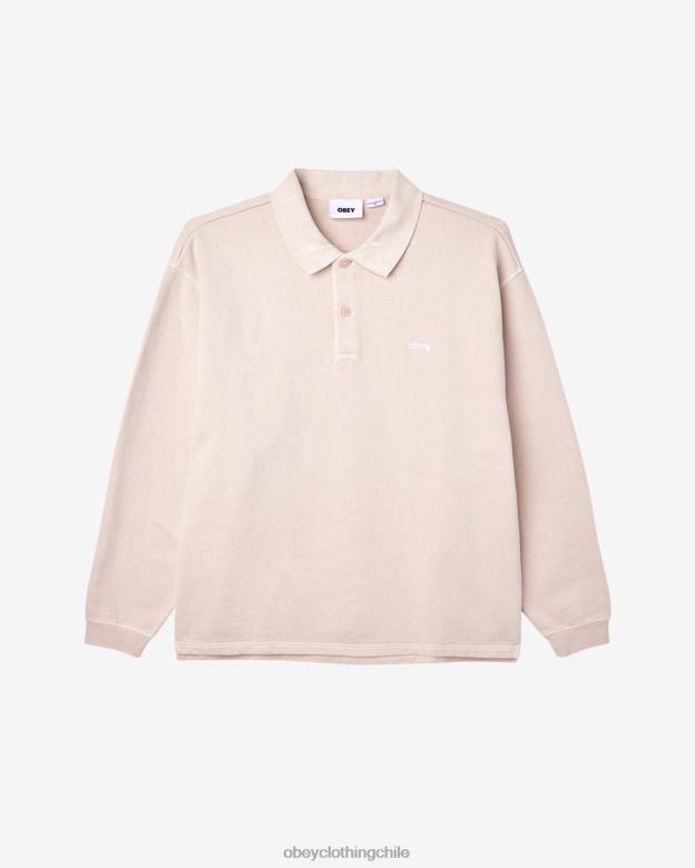 ropa 40VX235 hombres polo de pigmento en minúsculas OBEY arcilla pigmentada